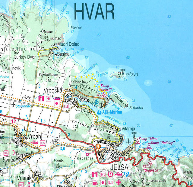 Camping Holiday Jelsa mapa