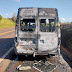 SÃO JERONIMO DA SERRA - INCENDIO CONSOME UM VEÍCULO QUE TRANSPORTAVA ESTUDANTES NA PR-090.