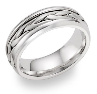 mens white gold wedding rings