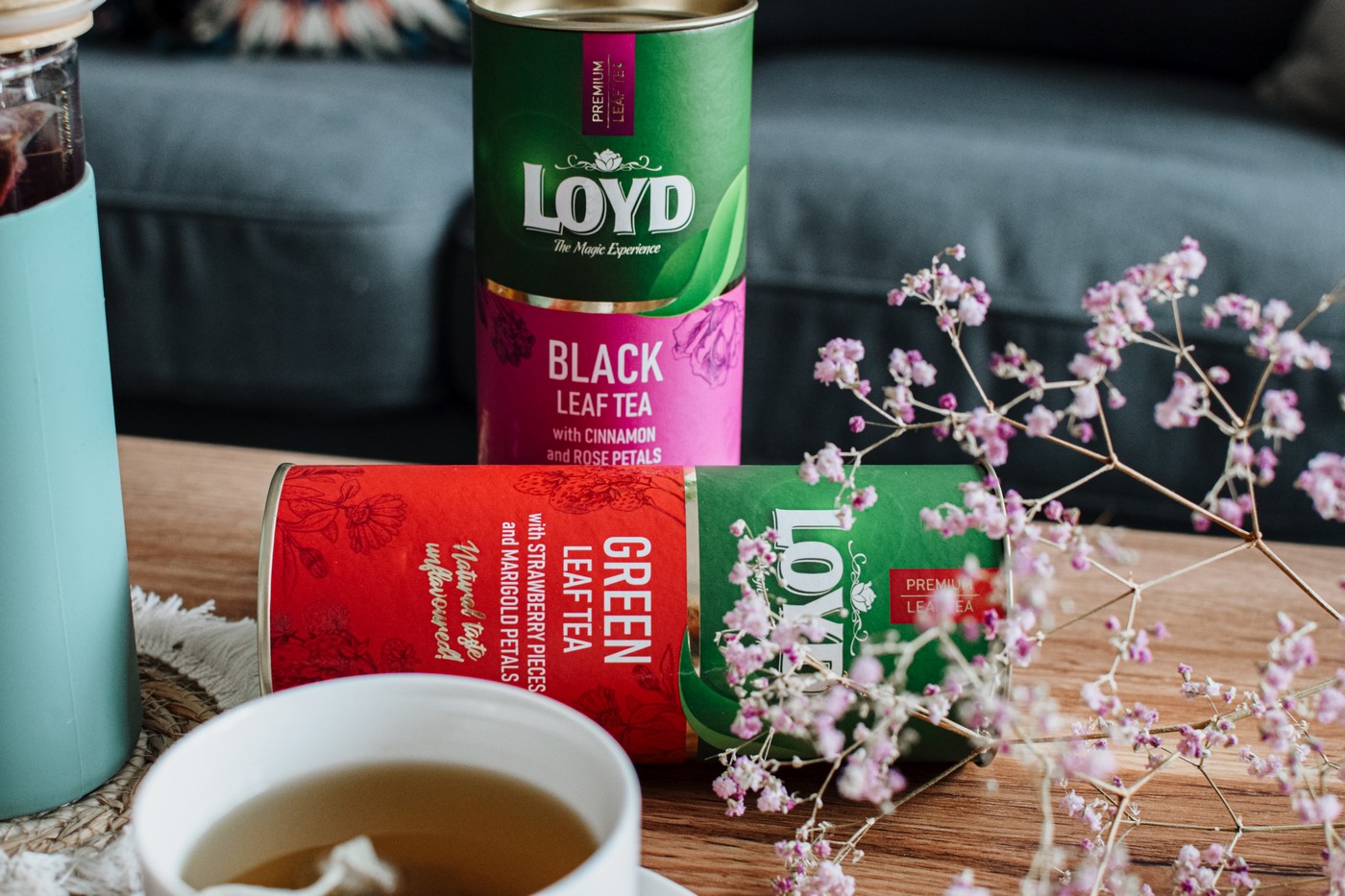 Herbata czarna liściasta z cynamonem i płatkami róży