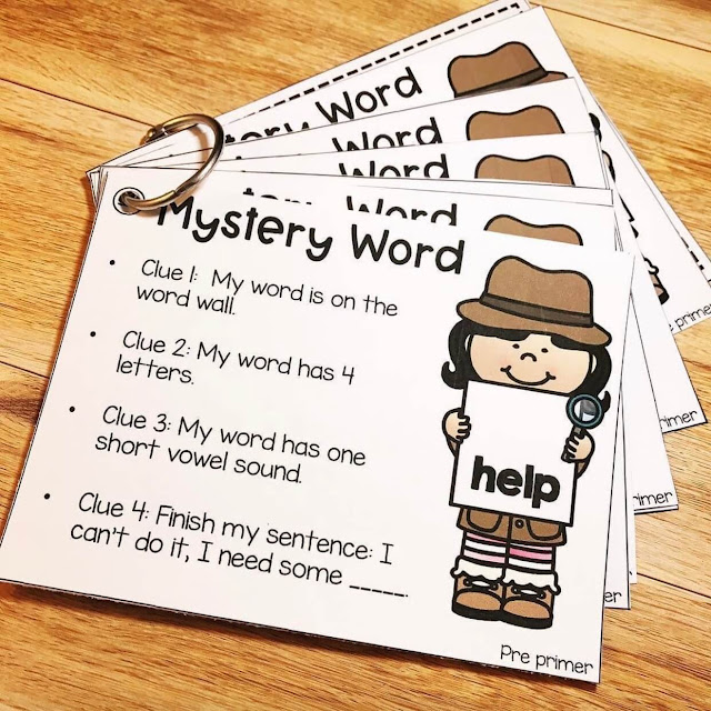 practice your sight words the right way.  Use Mystery word to get students to really look carefully at sight words to solve the clues.  