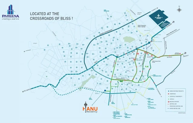 Pareena Hanu Residency 68 Location Map