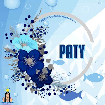 Pin Nombre Paty para imprimir gratis GAFETE