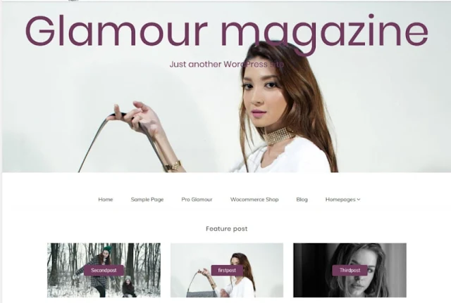 Glamour magazine шаблон для Wordpress 2019