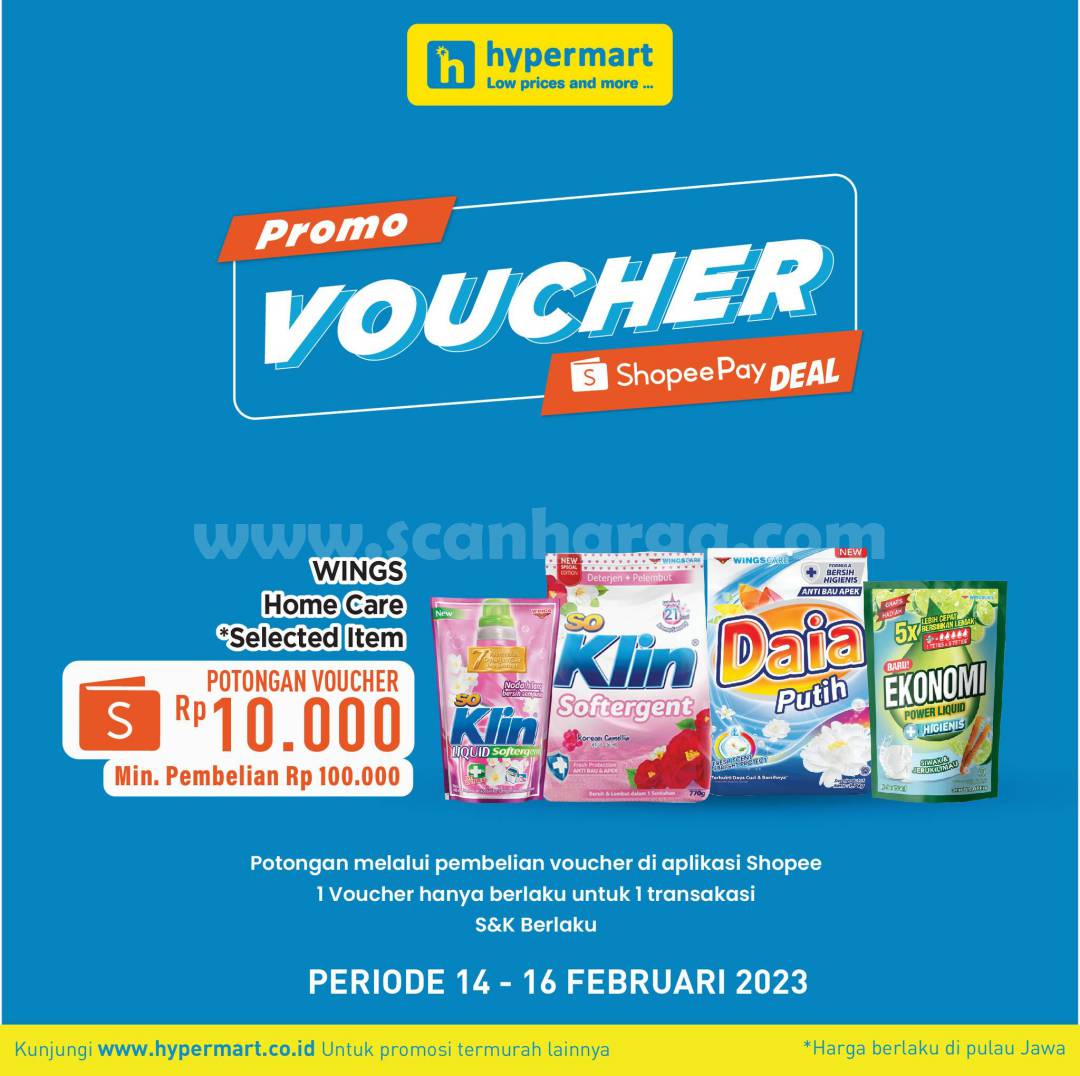 Promo Hypermart harga spesial Pakai Shopeepay