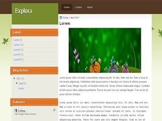 Explora Blogger Template