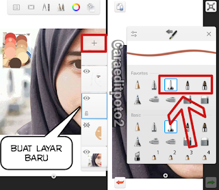 Cara membuat foto vector di sketchbook