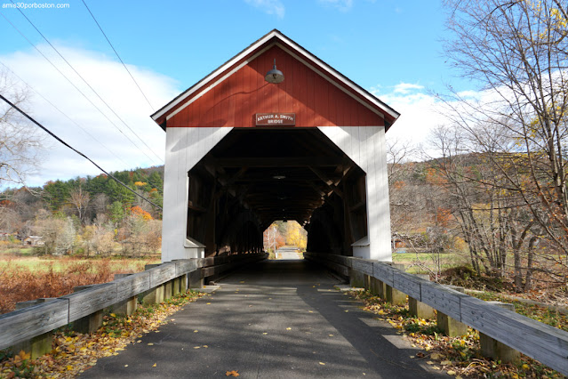 Puente Cubierto Arthur A Smith en Massachusetts