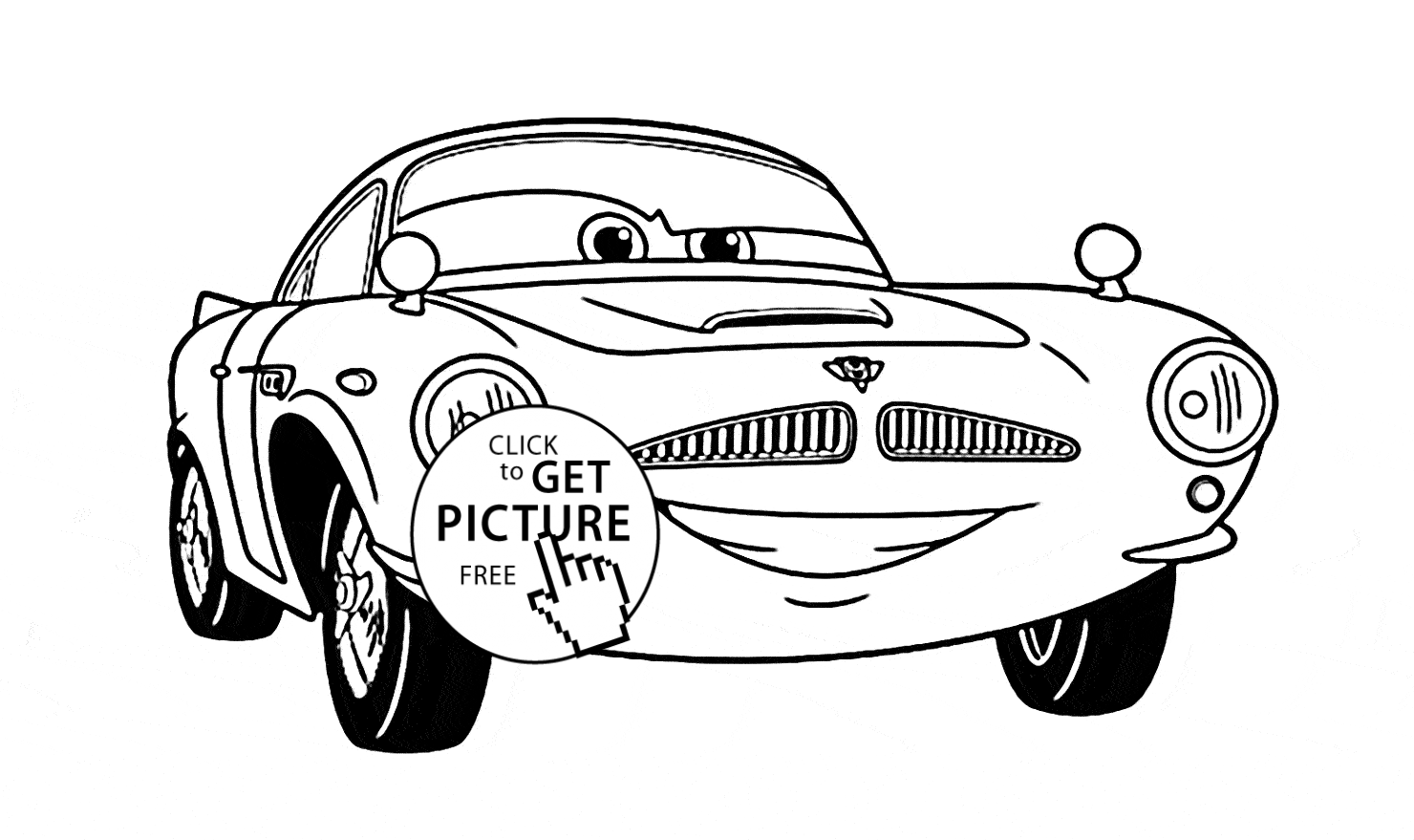 Finn Mcmissile Disney Movie Cars Coloring Page For Kids Disney Coloring Pages Printables