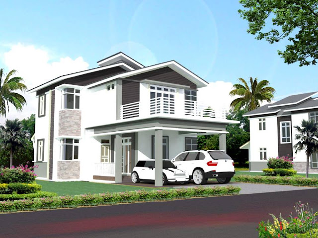 Desain Rumah Minimalis Modern 2 Lantai