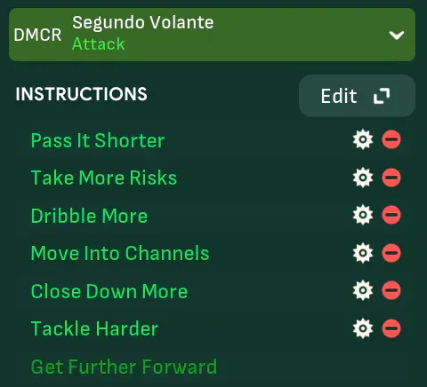 Segundo Volante – Attack