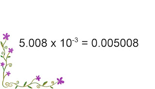 5.008 times 10 to the -3 power is 0.005008