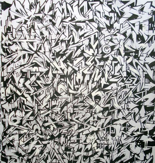 IKI GAMBAR BOTO: Romanian Wildstyle Graffiti Alphabet with Black Color