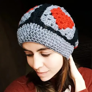 Gorro Granny Corazón a Crochet