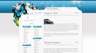 template blog unik