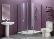 Modern Purple Bathroom Design