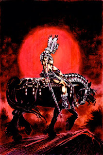 Cover artwork of The Warlord #12 by Mike Grell