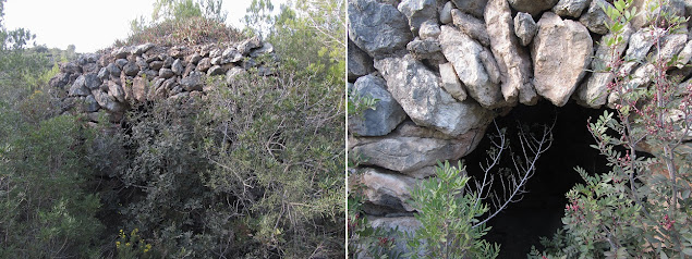 LA BISBAL DEL PENEDÈS - ROTLLAT - FONDO DEL TOTARREU - COLL DELS CARRERS - LA COSTA SEGUINT BARRAQUES DE PEDRA SECA, Barraca de Pedra Seca al torrent de Mas Bartomeu a La Bisbal del Penedès