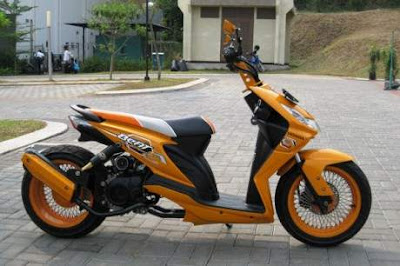 modifikasi motor beat, beat modification motor, honda beat modification, modifikasi motor honda beat