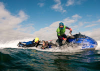 2 Jet Skis on the Sea 