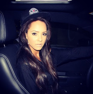 Picture of Tristin Mays sitting in the car