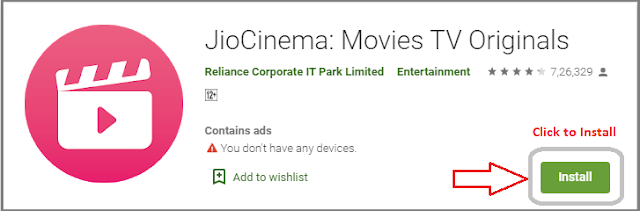 Jiocinema for android TV