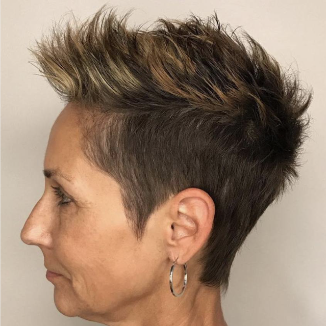 short hairstyles for older women 2019