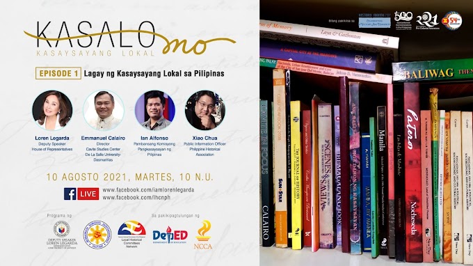 DepEd Free Webinar on  Lagay ng Kasaysayang Lokal sa Pilipinas | August 10 by NHCP
