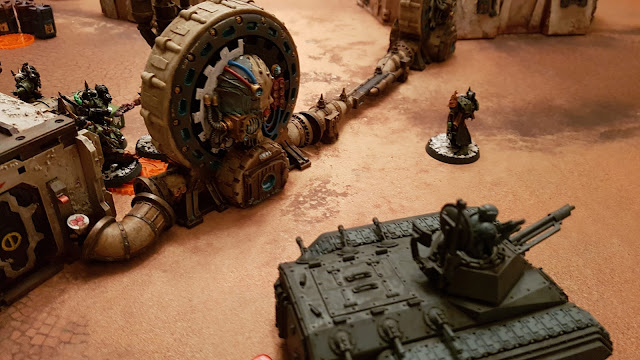 Warhammer 40k battle report - Eternal War -  Crusade - 500 points - Imperial Guard vs Chaos Space Marines - The Purge