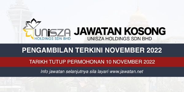 Jawatan Kosong UniSZA Holdings Sdn Bhd 2022