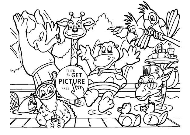 Coloring Pages Zoo Animals  Zoo Animals Coloring Page For Kids Animal  Coloring Pages Printables Free
