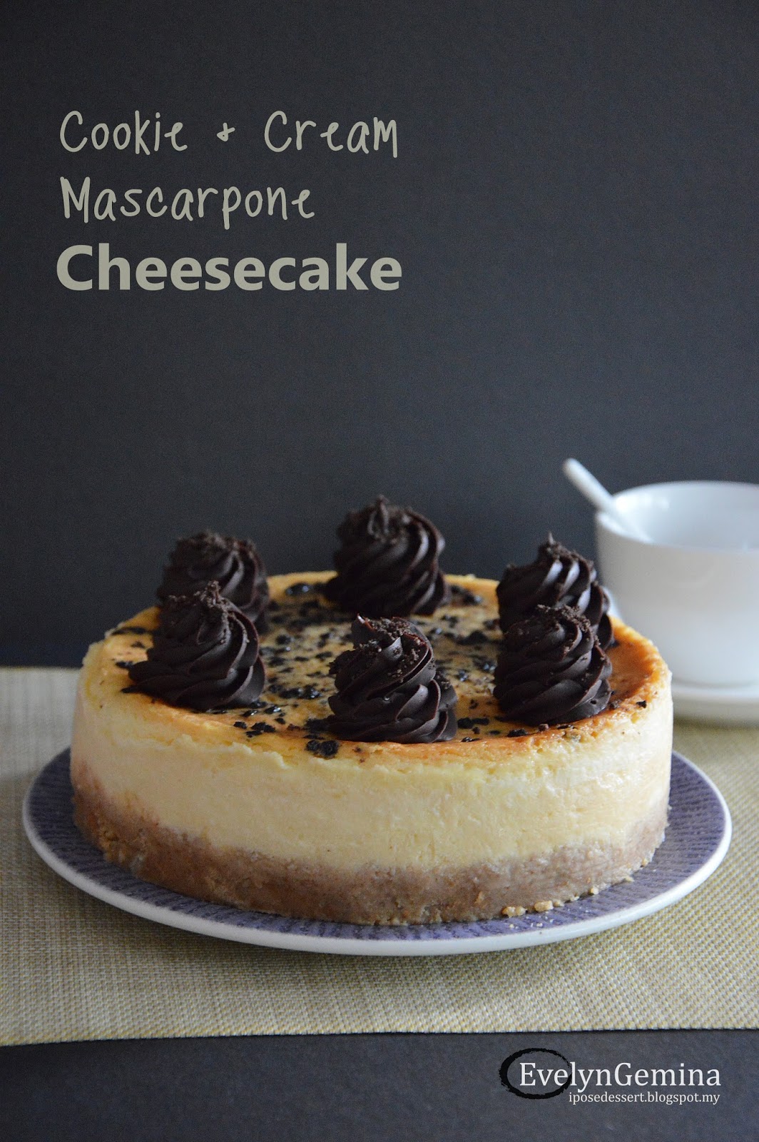 COOKIE & CREAM MASCARPONE CHEESECAKE