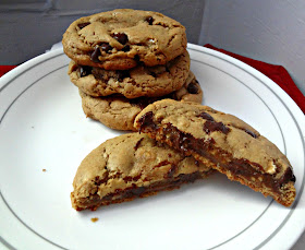 Whole Wheat Butter-less Peanut Butter Chocolate Chip Cookies