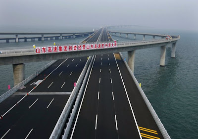 Jiaozhou Bay Bridge in China the World