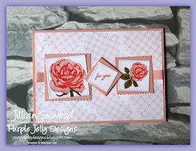Graceful Garden stamp set, Powder Pink, For you, card