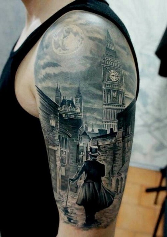 pico_retro-vitoriana_steampunk_braço_de_tatuagem