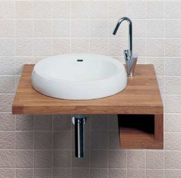 small wall mounted corner sink for bathroom