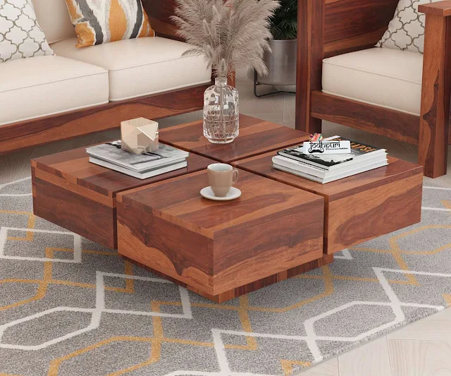 luxury Wooden coffee table set with high quality