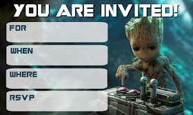 free guardians of the galaxy birthday printables