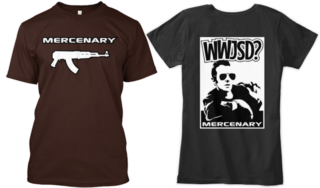 Mercenary T-Shirt - What Would Joe Strummer Do WWJSD Tee Shirt
