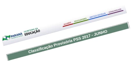 Classificação Provisória PSS 2017 Junho 