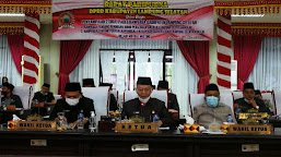 DPRD Lamsel Gelar Paripurna Perdana, Bupati Lamsel Sampaikan Dua Ranperda tahun 2021 Kepada Dewan