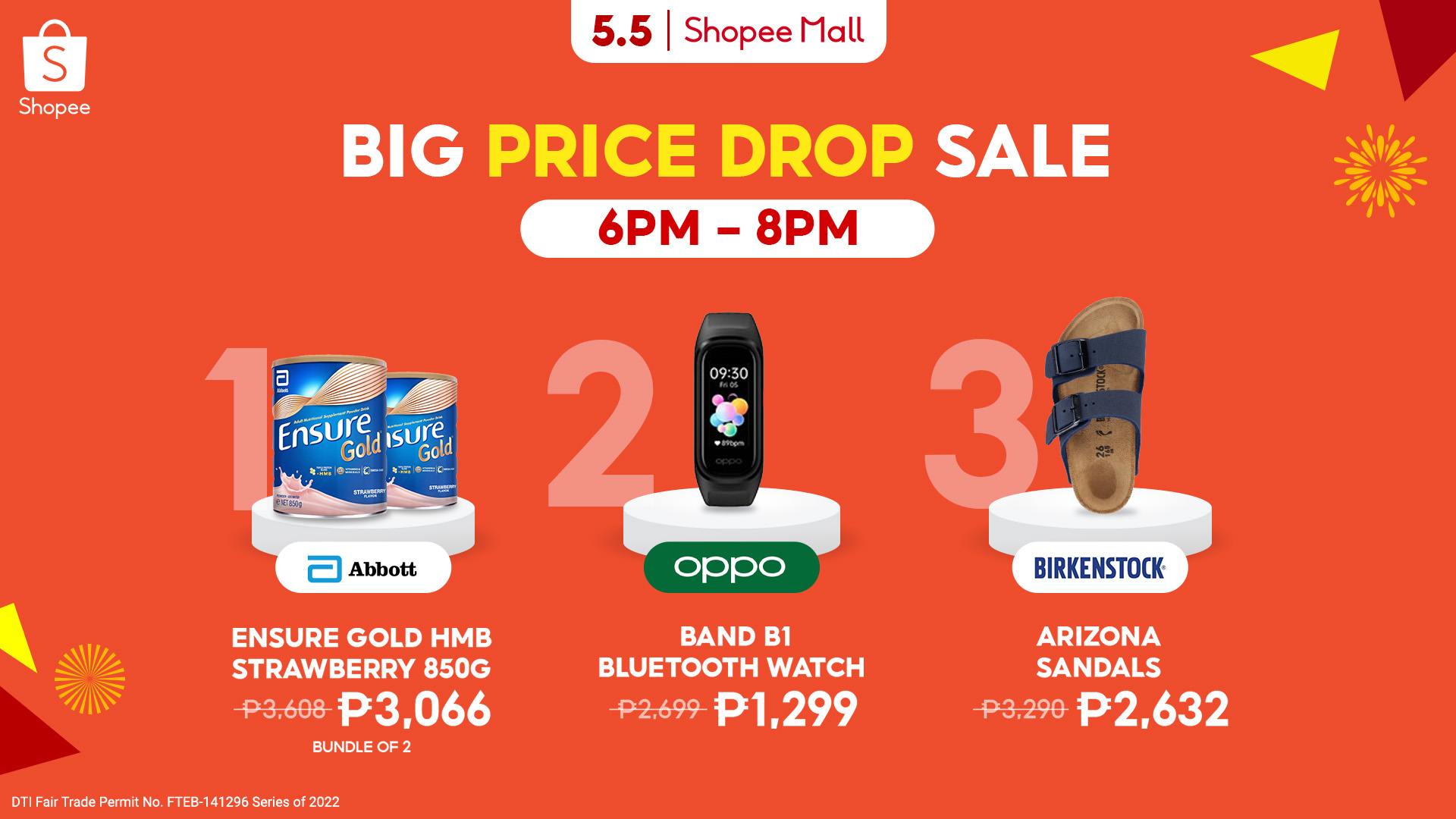 Add to cart now! Get brand new smart phones, home appliances, travel and everyday essentials on unbelievable deals during the Shopee 5.5 Brands Festival
