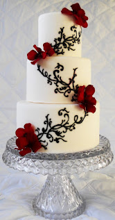 Find the Best Red Black and White Wedding Cakes