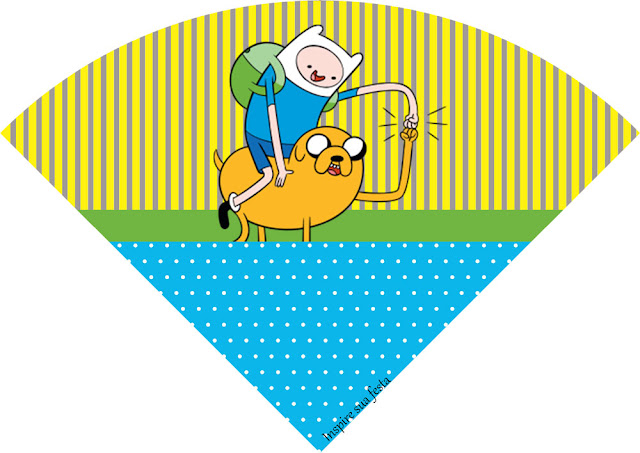 Adventure Time Party, Free Printable Cones.