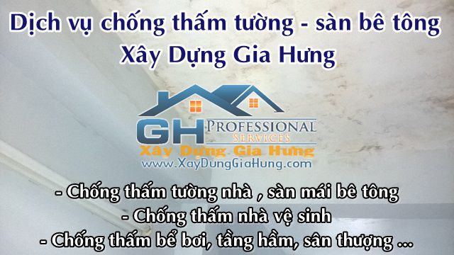 Công ty Gia Hưng chuyên chống thấm sân thượng tại TpHCM