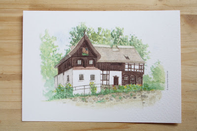 Aquarell Reiterhaus