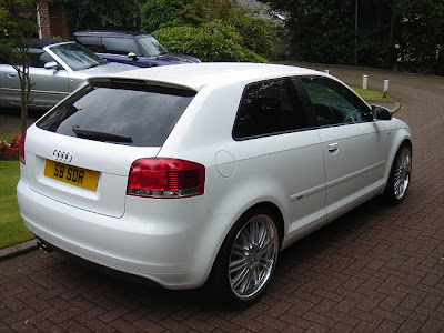 Audi A3 Sportback White. white audi A3 with 19quot; August