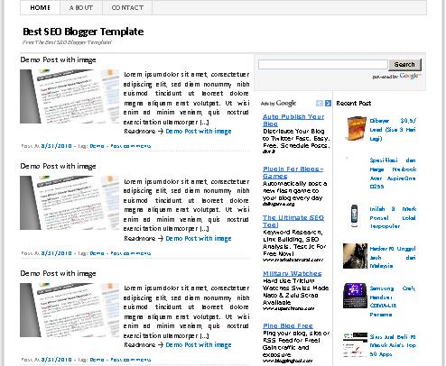 Template Blogger Super SEO Friendly