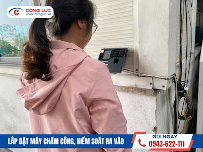 lắp máy chấm công vân tay cho công ty thép ống đức việt tại Kinh Môn Hải Dương